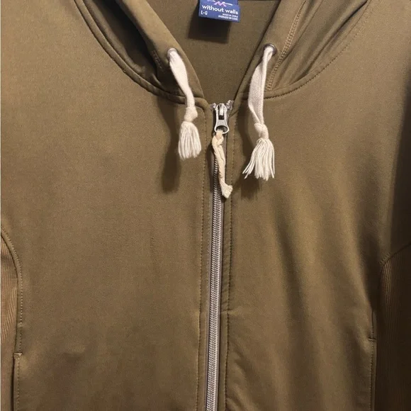 Without Walls Olive Green Hoodie Blazer - Picture 3 of 7